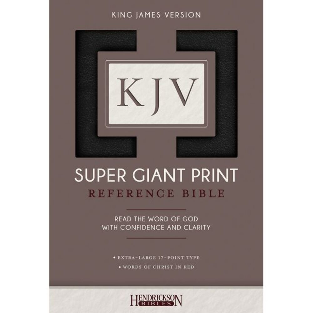 KJV Super Giant Print Bible -- Hendrickson Publishers